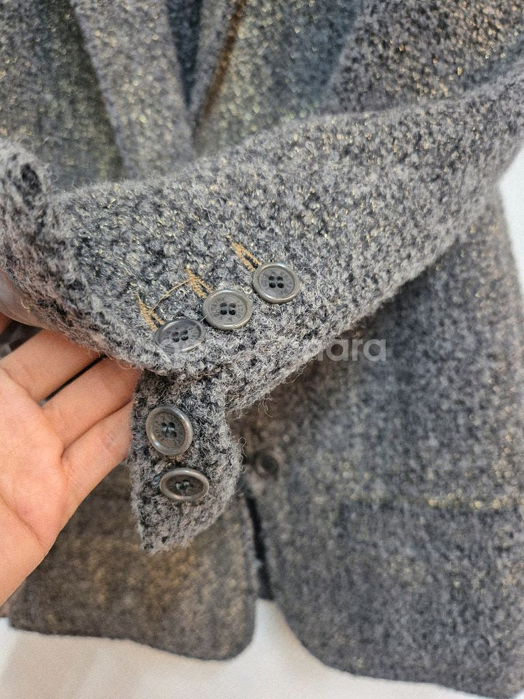 자딕앤볼테르 트위드 그레이 자켓--4