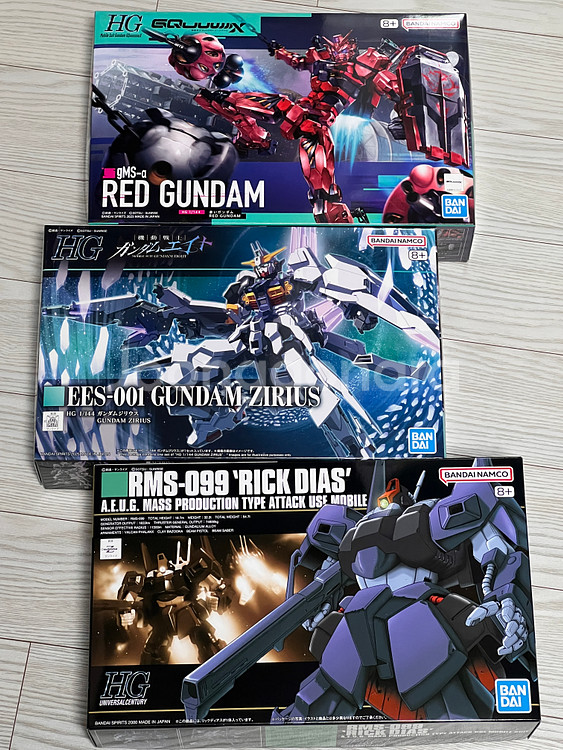 HG 건담 지리우스 / 붉은건담 / 릭디아스 일괄--0