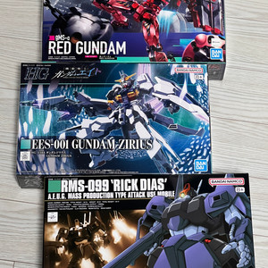HG 건담 지리우스 / 붉은건담 / 릭디아스 일괄