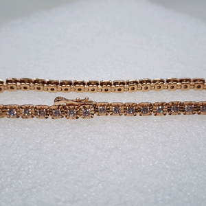 로제도르14k로즈골드 루미에 팔찌