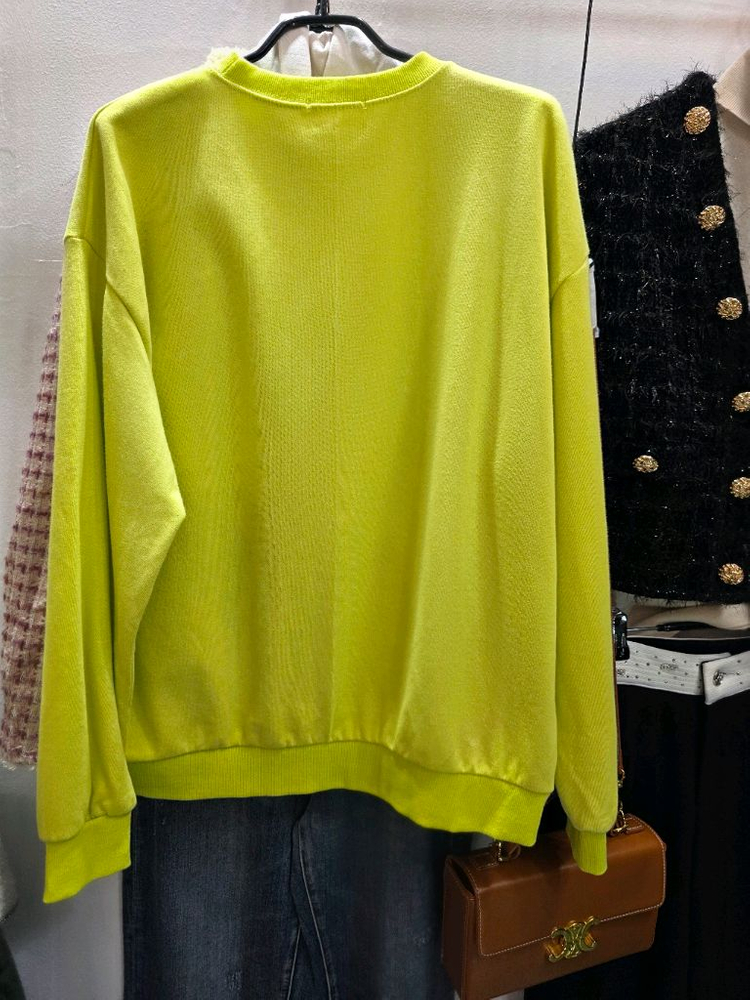 88이하 바나나 홀로그램 면 맨투맨티 이미지