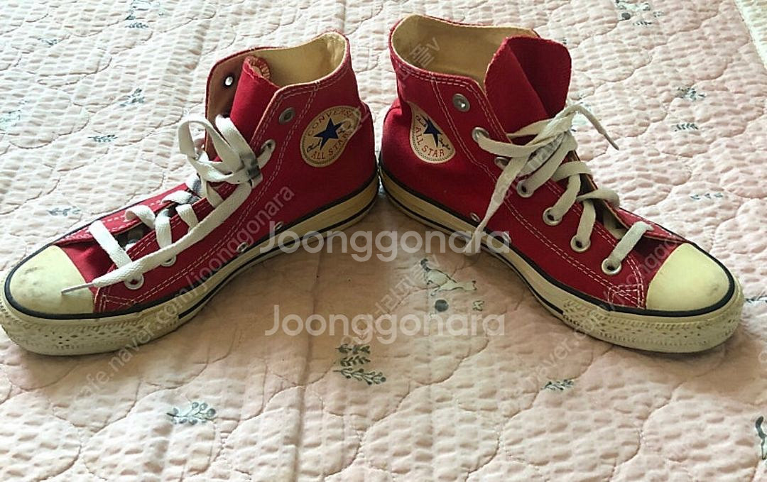 컨버스 척테일러 하이 레드 240사이즈--1
