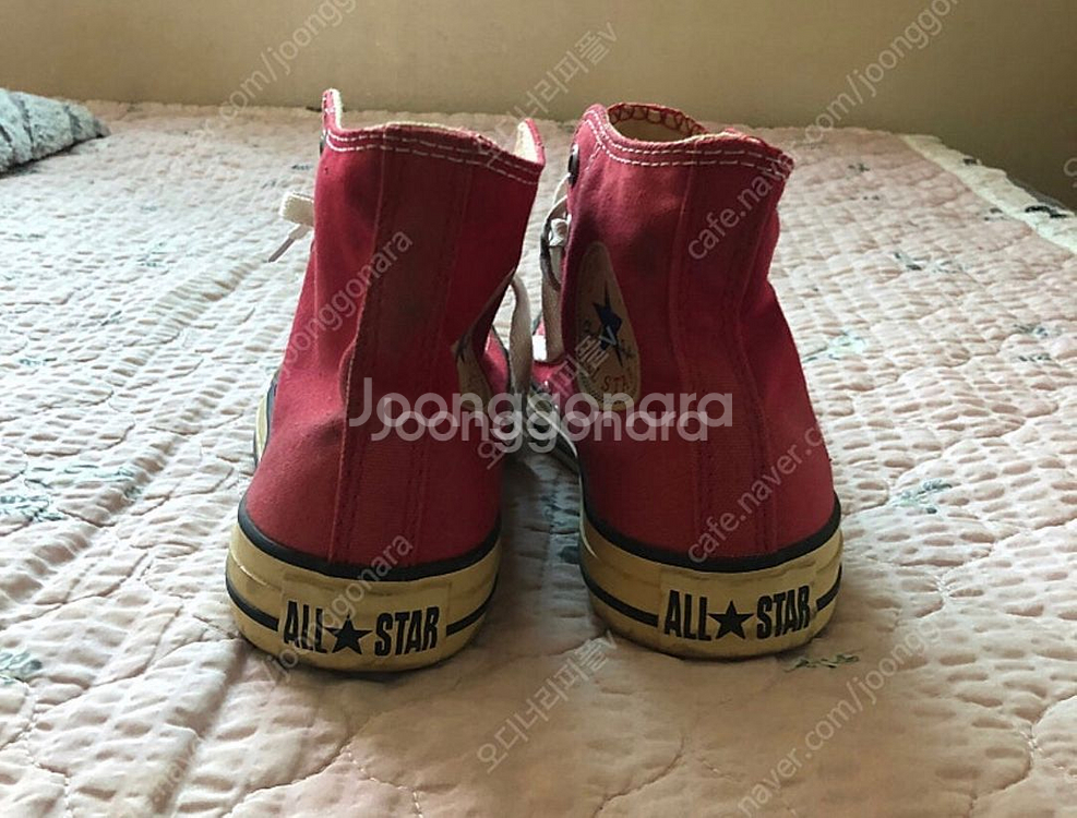 컨버스 척테일러 하이 레드 240사이즈--3