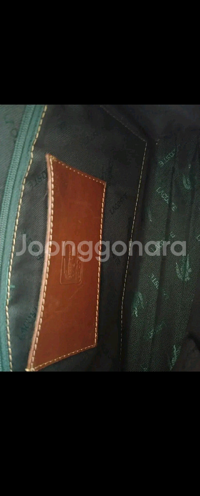 남녀공용 라코스테 소가죽 클러치백 파우치 지갑 손가방--2