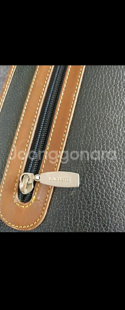 남녀공용 라코스테 소가죽 클러치백 파우치 지갑 손가방--7