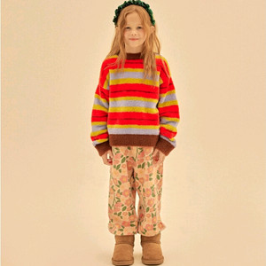 가격내림) 젤리멜로 스트라이프 니트 130사이즈 새상품