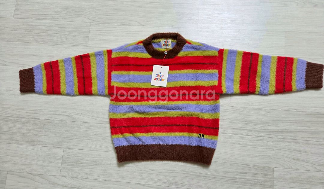 가격내림) 젤리멜로 스트라이프 니트 130사이즈 새상품--2