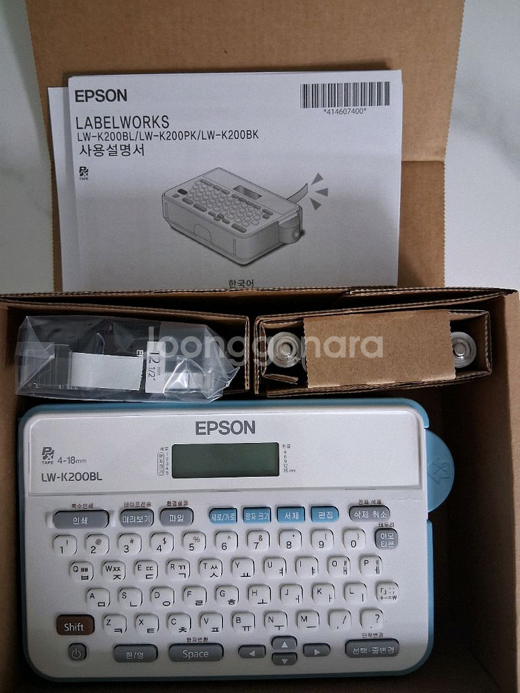 새상품 미개봉 엡손 라벨프린터 LW-K200BL 라벨지 추가증정--0