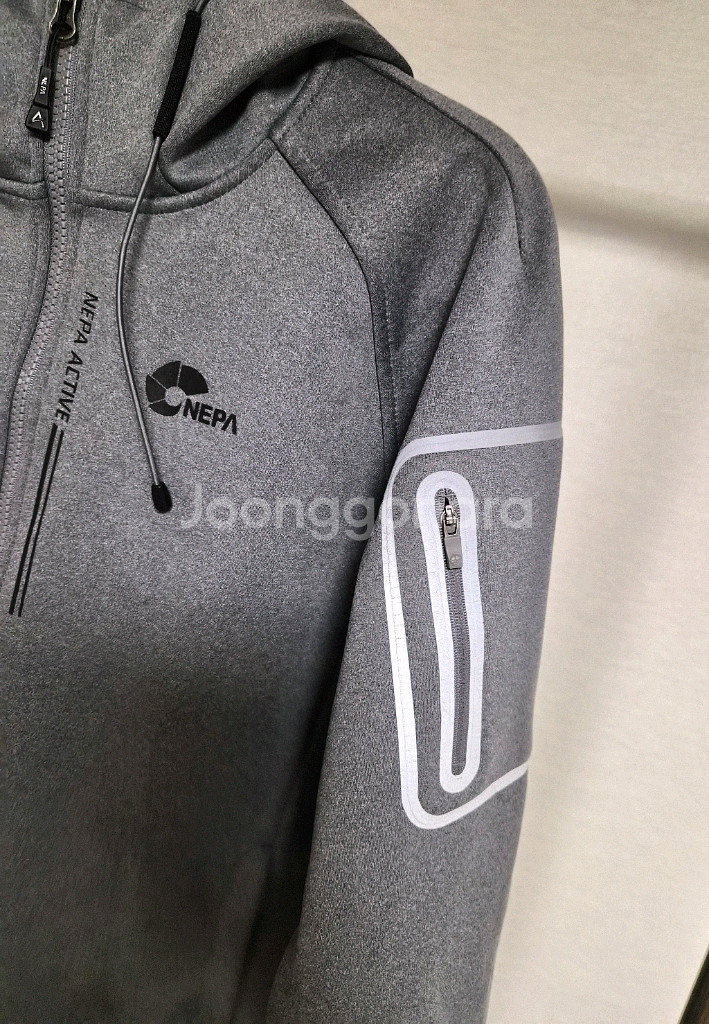 95) 여성 네파 기모 도톰 후드집업--4