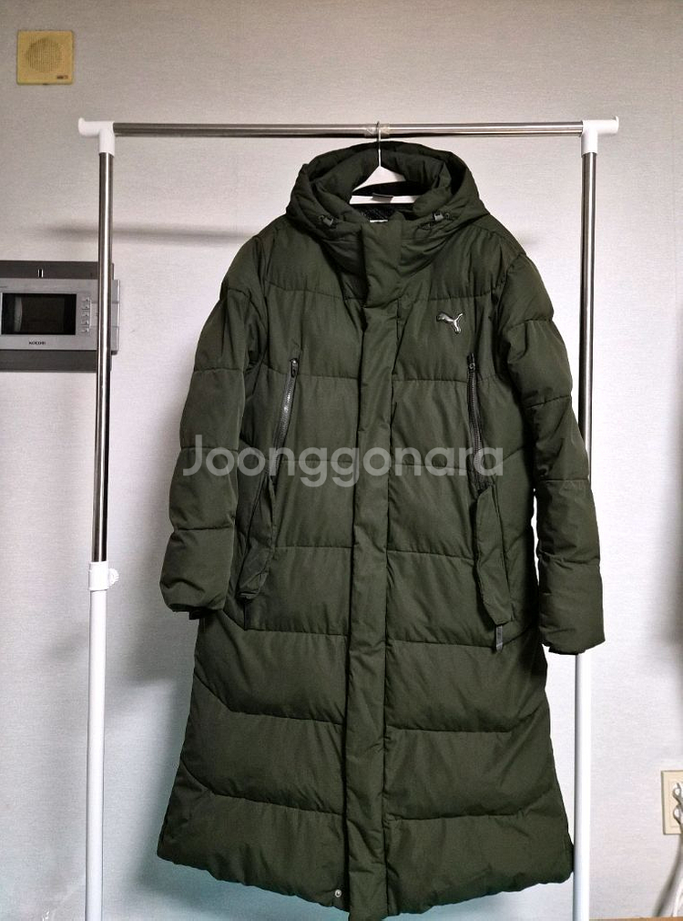 푸마 롱패딩 XL 카키--0