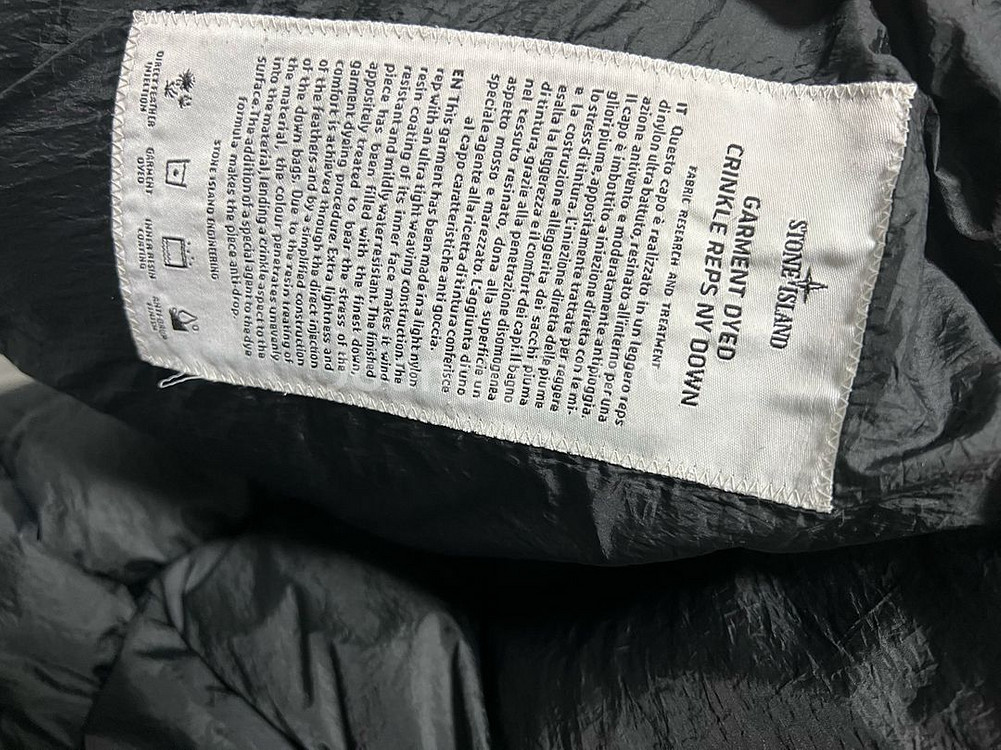 [xxl] 19fw 스톤아일랜드 크링클랩스 패딩 블랙--4