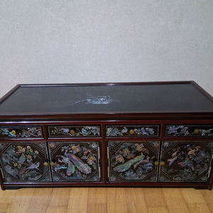 자개 장식 대형 수납장