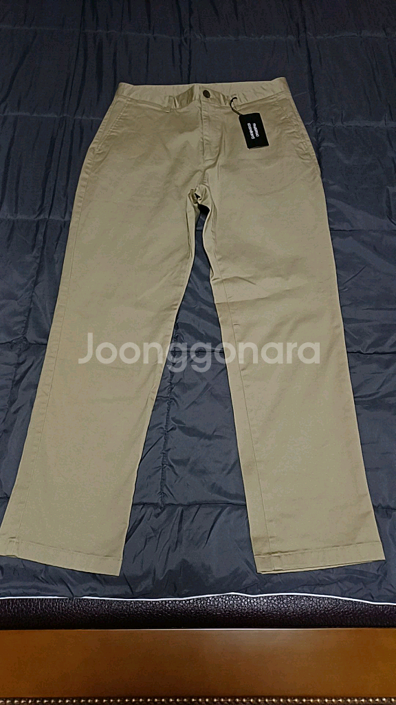 무신사 미사용 스판면바지 32인치 기장105--0