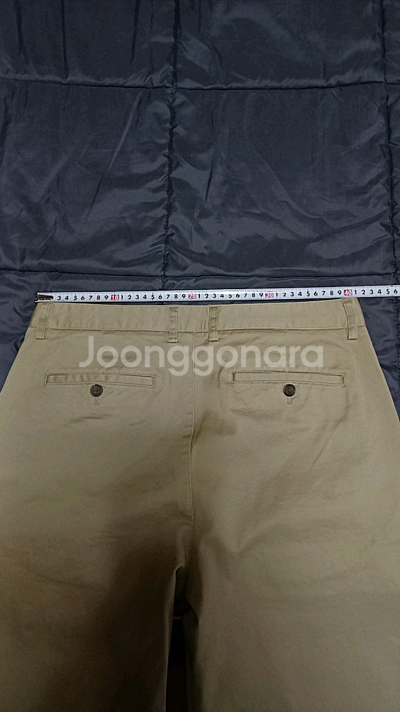 무신사 미사용 스판면바지 32인치 기장105--5