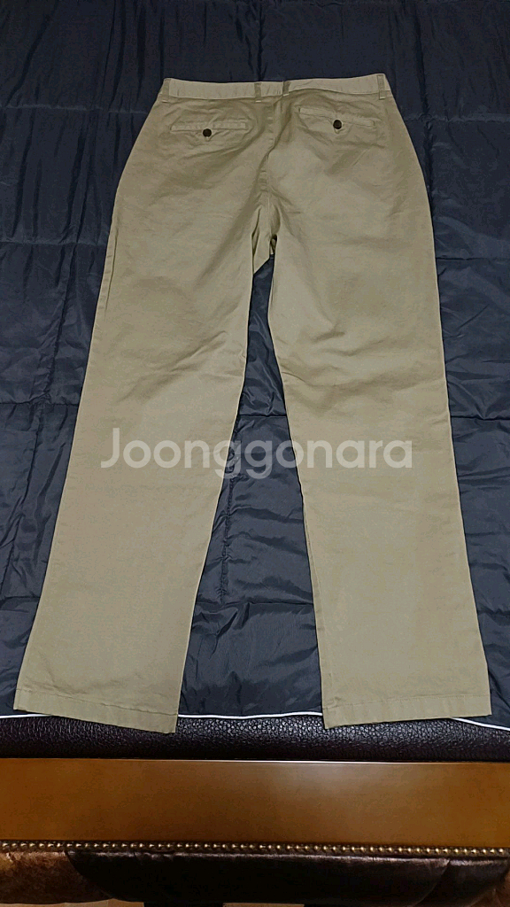 무신사 미사용 스판면바지 32인치 기장105--4