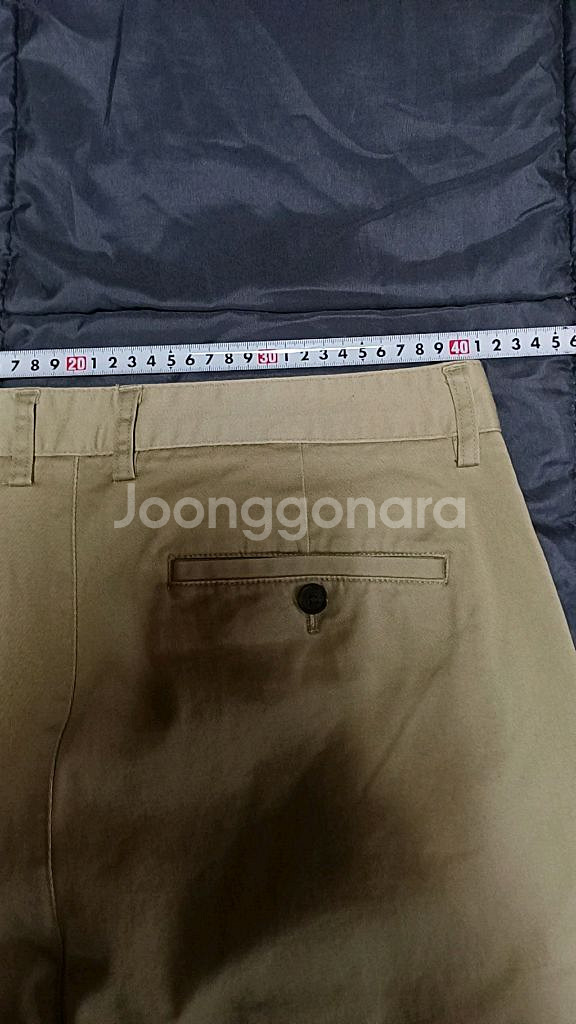 무신사 미사용 스판면바지 32인치 기장105--6