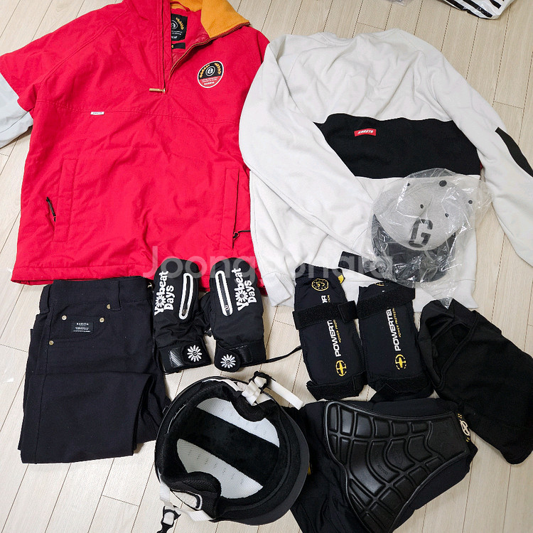 여성 스노우보드 스키복 헬멧 엉덩이 보호대 파워텍터--0