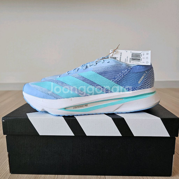 275 새제품) 아디제로 SL2 아쿠아 블루 런닝화 남자 270~275--0