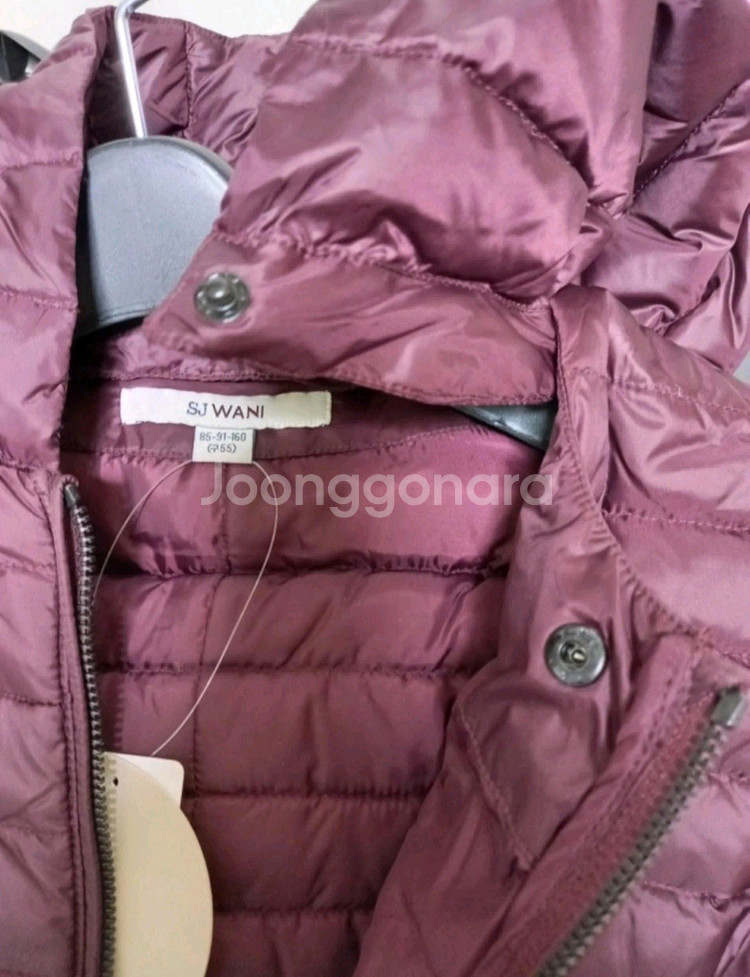 SJ WANI 후드 경량 구스다운(55) ㅡ새상품--2