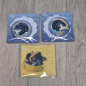 원신 카페 메가커피 방랑자 캔뱃지, 방냥이 아크릴 스탠드 일괄 원가 양도