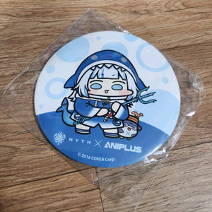 홀로라이브X애니플러스 한정판 가우르 구라 액자 뱃지(미개봉)