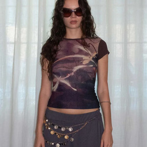 [새상품] 스컬프터x판타지아 쓰리챕터 티 브라운