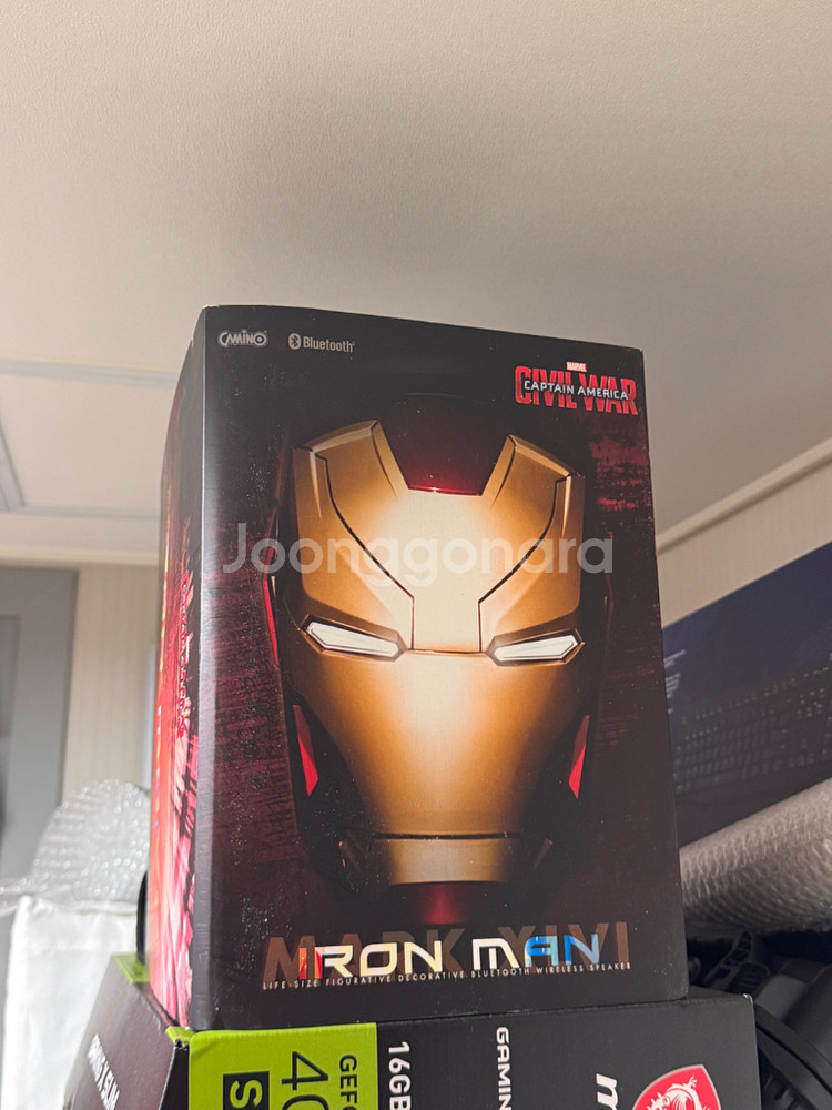 아이언맨 MK46 레전드 헬멧 블루투스스피커--2
