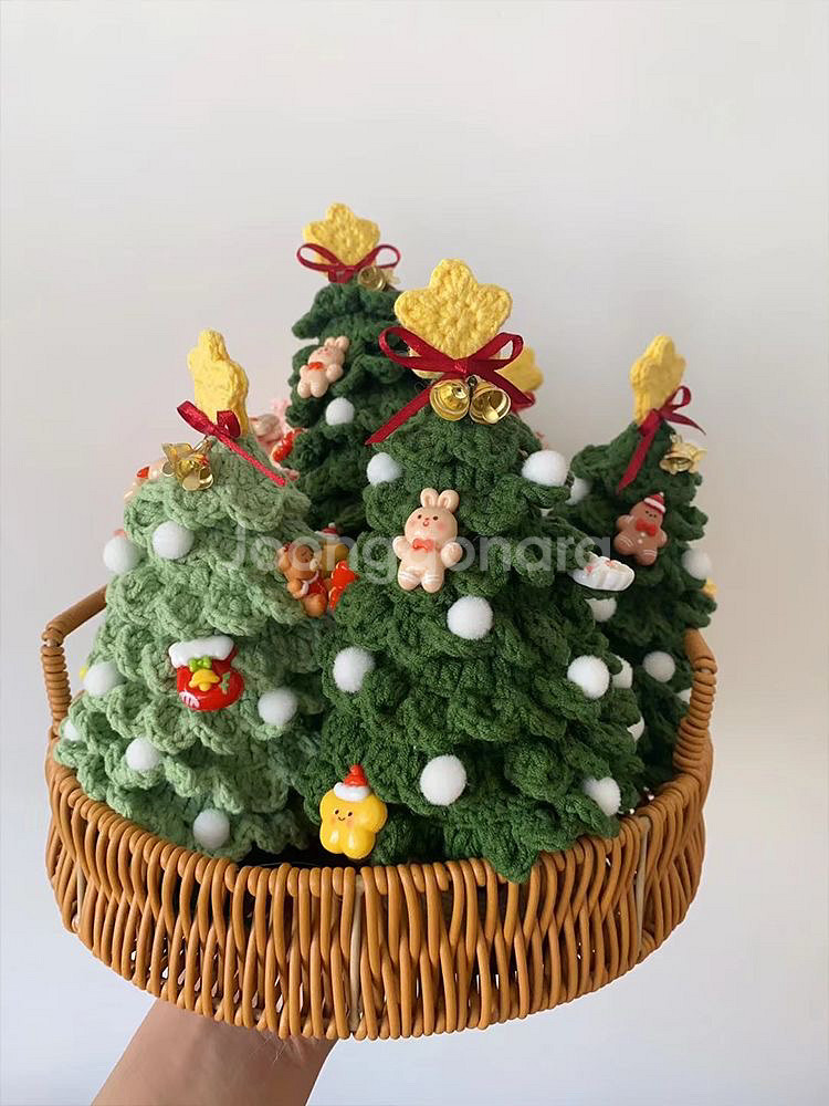 크리스마스 트리 니트 장식 세트--3