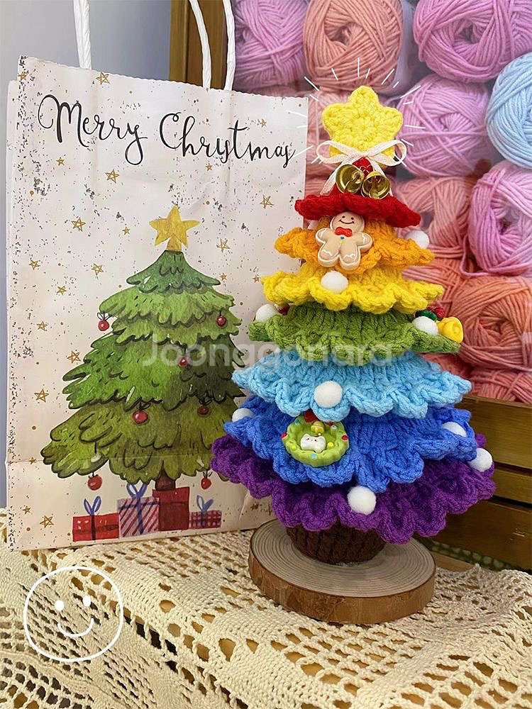 크리스마스 트리 니트 장식 세트--0