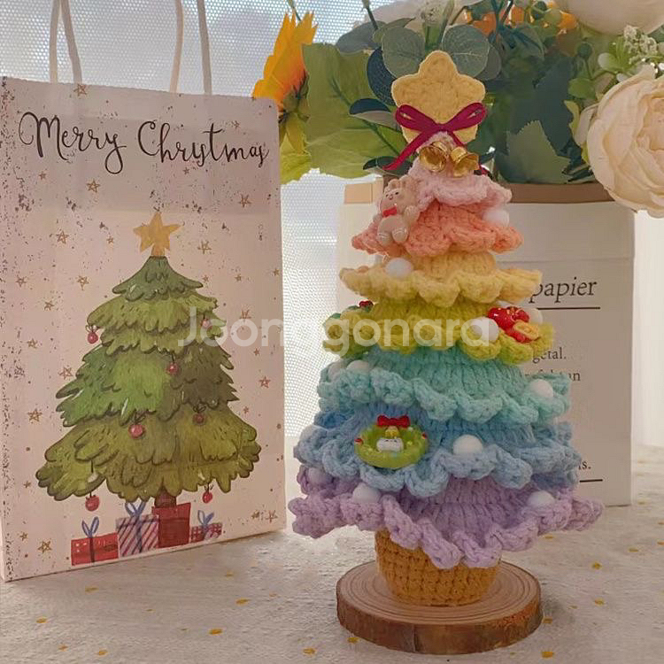 크리스마스 트리 니트 장식 세트--6