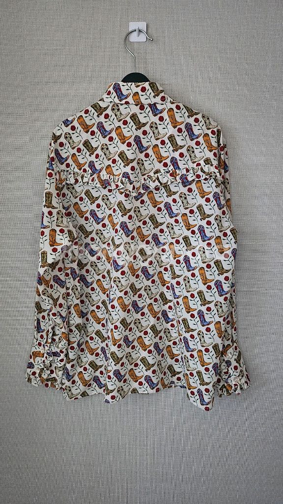 (정품) 산드로 패턴프릴 블라웃--7