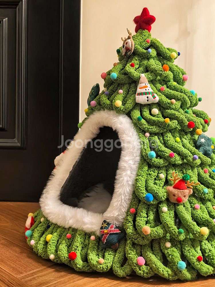 크리스마스 트리 고양이집--0