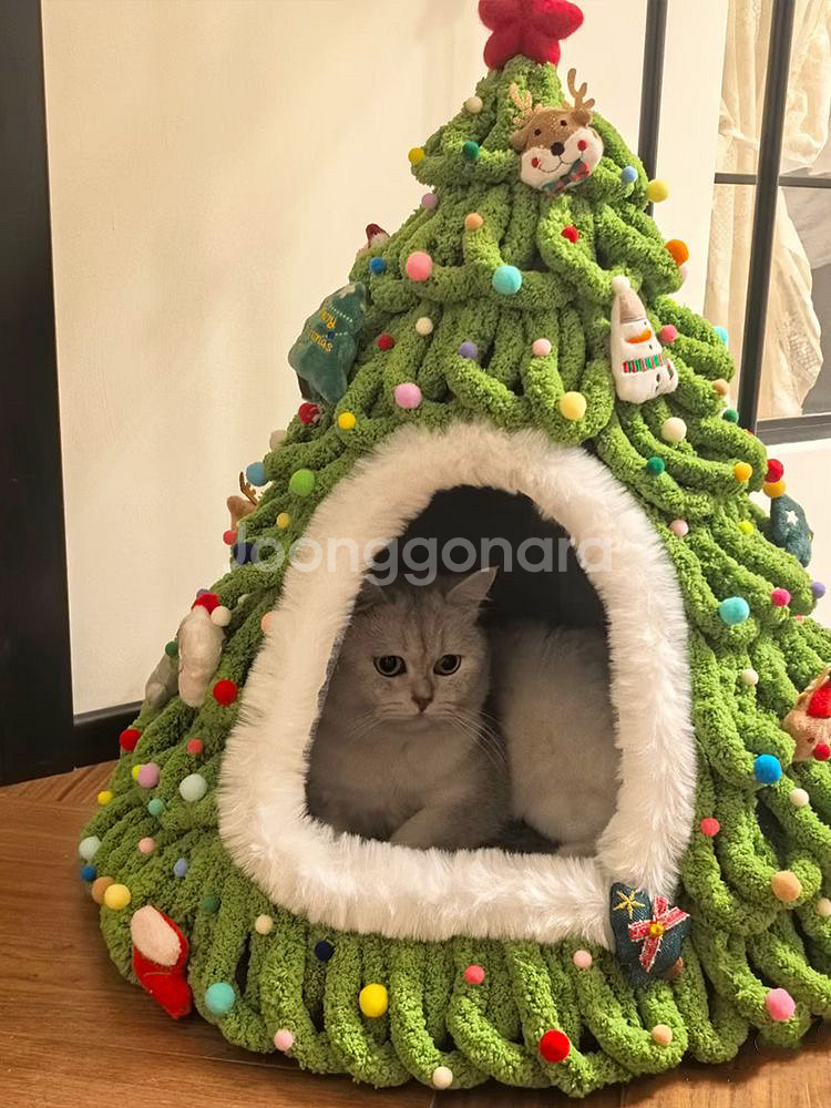 크리스마스 트리 고양이집--3