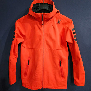 스파이더 레드컬러 남성 슬림핏 95 기모 후드집업 자켓