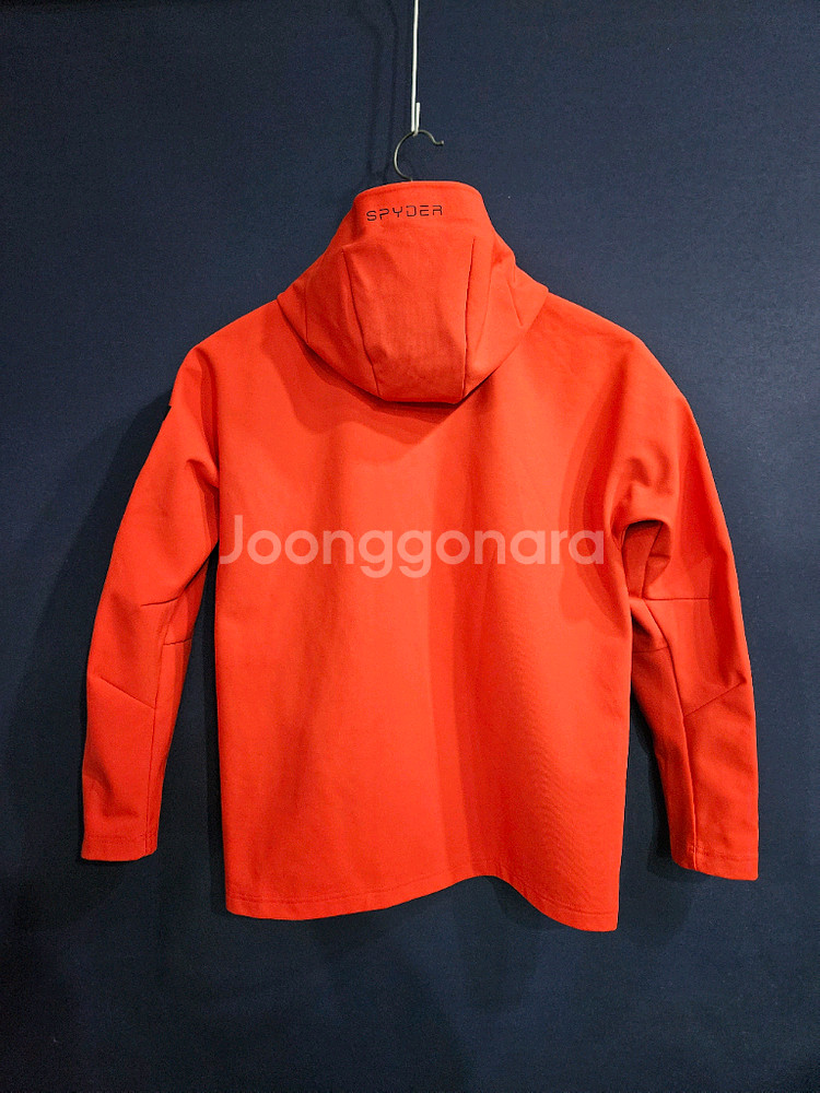 스파이더 레드컬러 남성 슬림핏 95 기모 후드집업 자켓--1