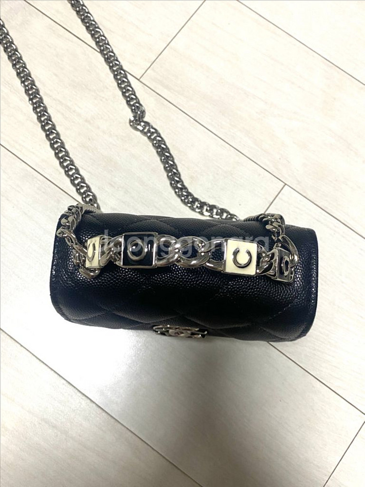 샤넬 코코로고 탑핸들 크로스백--1