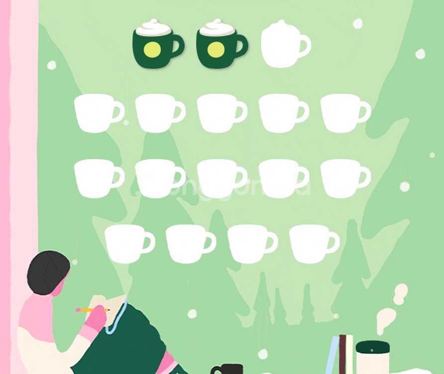 (일괄)스타벅스 프리퀀시 미션 2개--0