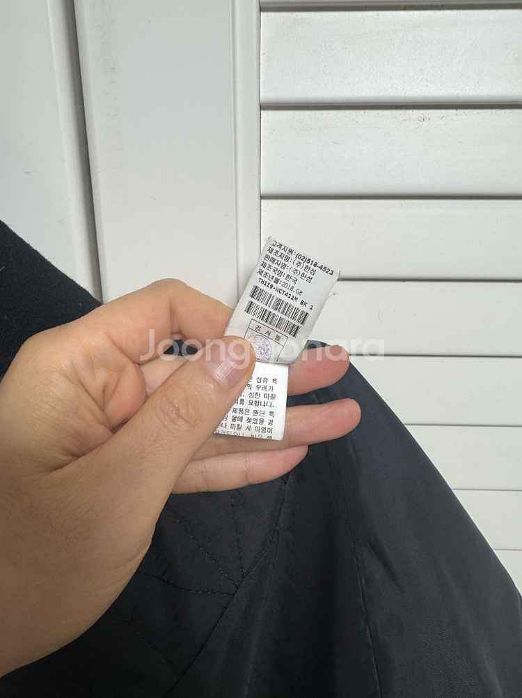 타임옴므 캐시미어 핸드메이드 코트 블랙 100--3