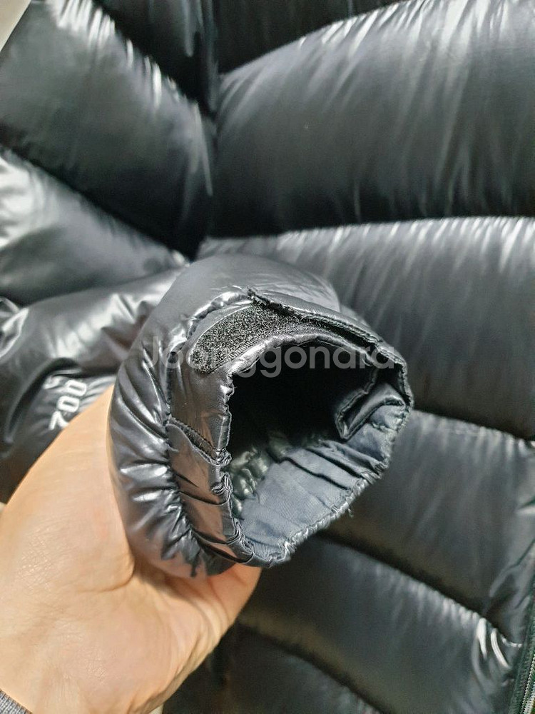 [xl/105] 노스페이스 메트로패딩 유광블랙--4