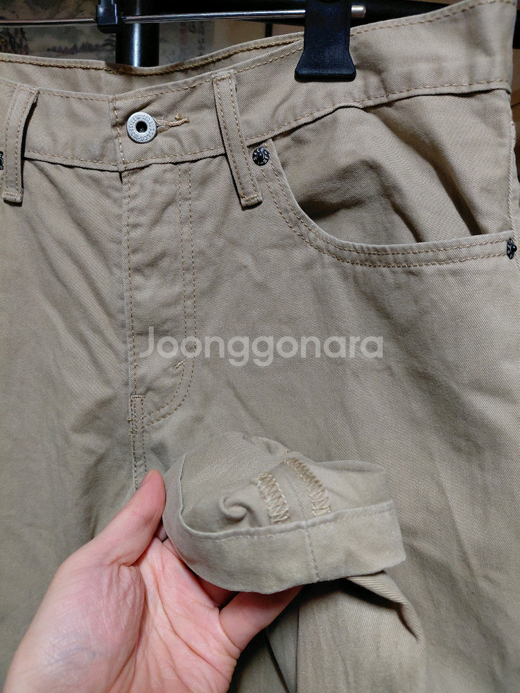 [리바이스511]슬림핏 화이트탭 치노 면바지 34사이즈--9