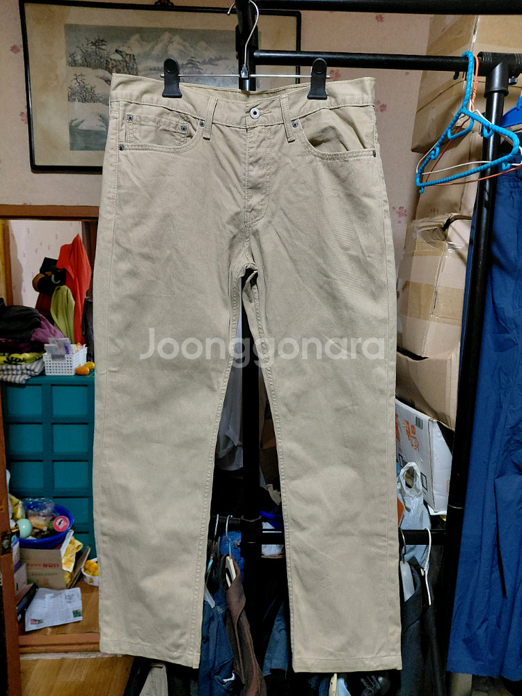 [리바이스511]슬림핏 화이트탭 치노 면바지 34사이즈--7