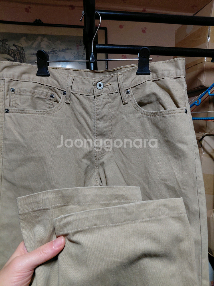 [리바이스511]슬림핏 화이트탭 치노 면바지 34사이즈--8