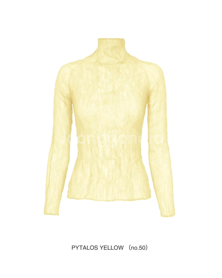 이세이미야케 해칭 와이드 팬츠,쉬폰 가디건&탑--7