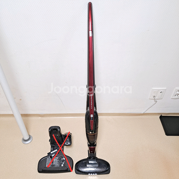 LG 코드제로 18v 무선청소기만 부품용 배터리없음 충전기없음 청소기만--0
