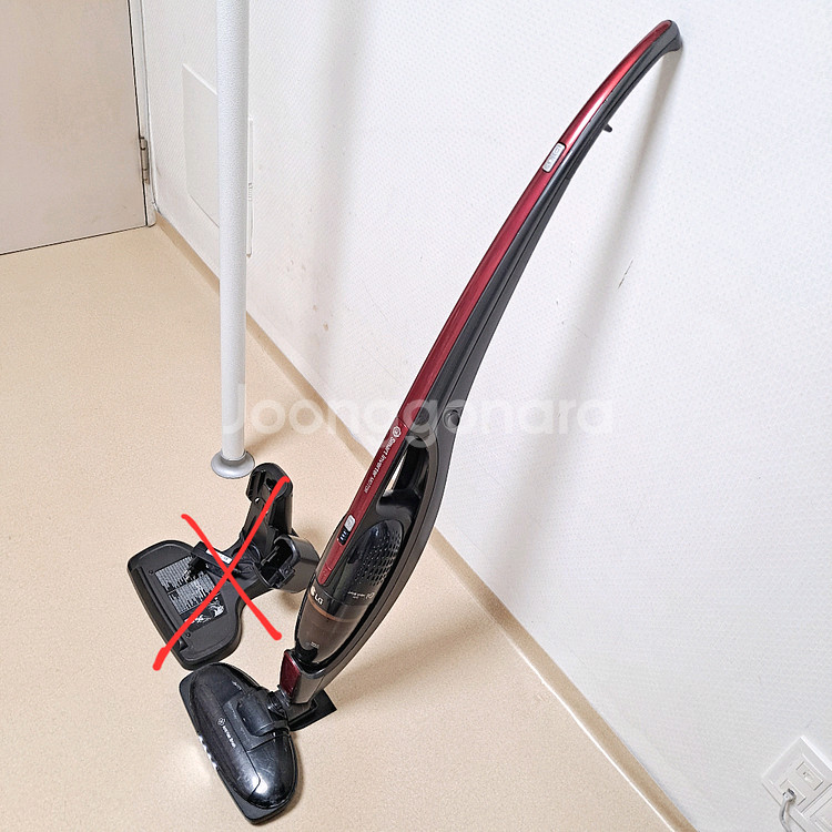 LG 코드제로 18v 무선청소기만 부품용 배터리없음 충전기없음 청소기만--2