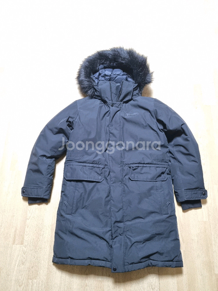 컬럼비아 옴니히트 구스다운 중기장 패딩 M--0