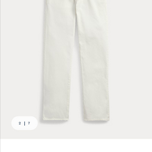 (새상품) 폴로 랄프로렌 헤리티지 스트레이트 데님 팬츠 화이트