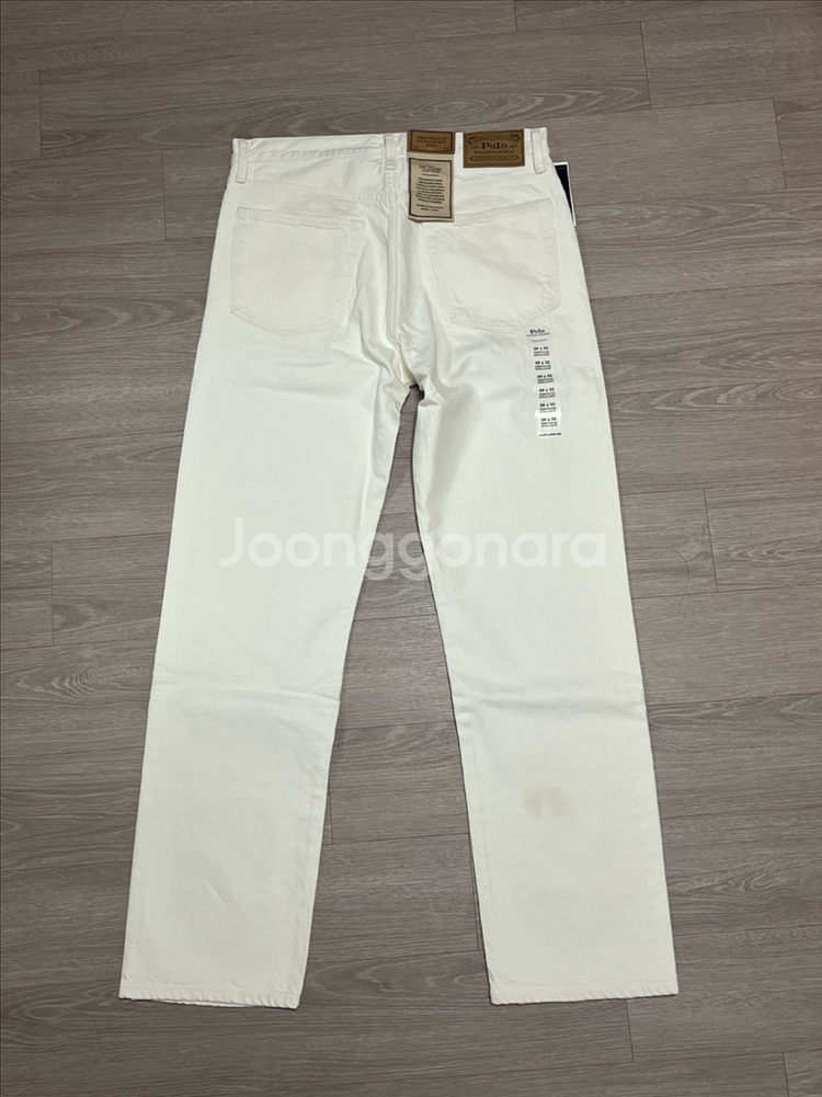 (새상품) 폴로 랄프로렌 헤리티지 스트레이트 데님 팬츠 화이트--7