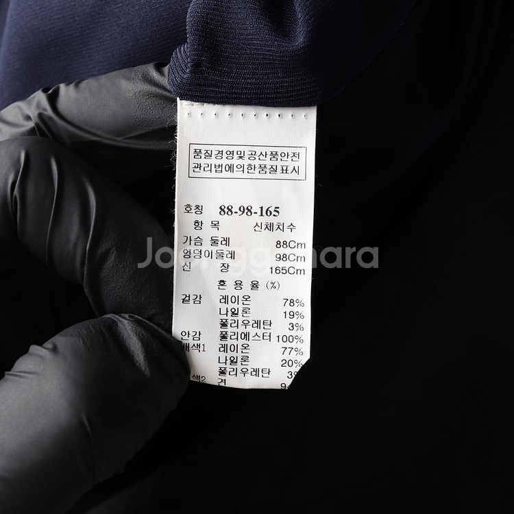 [M]타임 네이비 패턴 민소매 롱 원피스 드레스--6