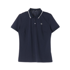 [M]헤지스 골프 네이비 골지 카라티 반팔 PK 폴로 티셔츠